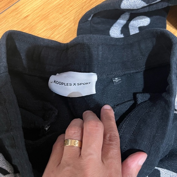 Kooples x sport Black and Gray Graphic Sweatpants and hoodie set EUC - Picture 2 of 5
